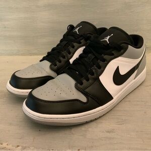 Nike Air Jordan Low Black Gray White Leather Athletic Shoes Size 11 Like New